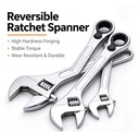 Custom Shape Matte Finish Ratchet Wrenches Metric 72T Anti-slip Carbon Steel Llaves De Trinquete for Auto Repair