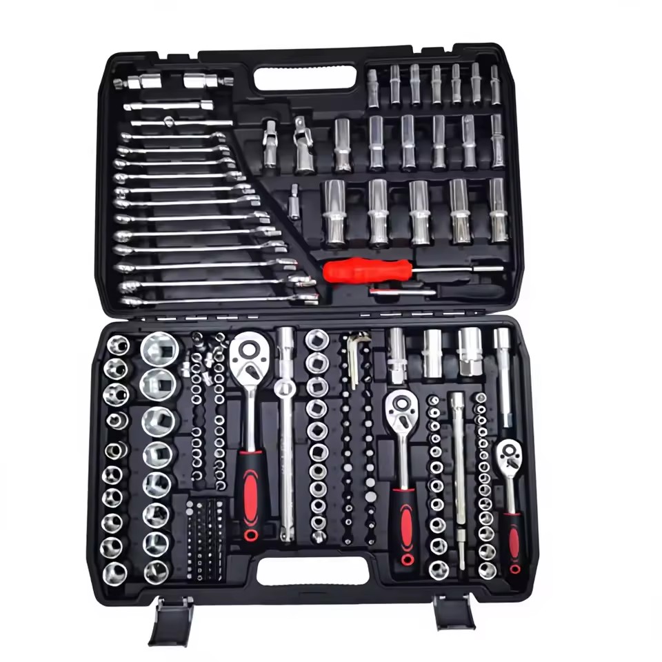 216pcs 1/4" 3/8" 1/2" Dr. Socket & Bit Set Auto Repair Tool Set Mechanic Tools
