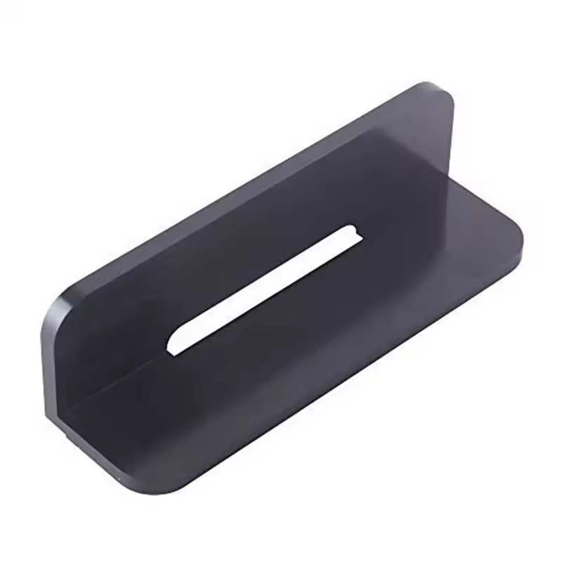 Black Anodized Aluminum Alloy CNC Lathe Machining Angle Plate Parts