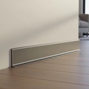 Nail-Free Hole-Free Aluminum Alloy Curved Skirting Line Tooling Dual-Use Metal Foot Line Baseboard