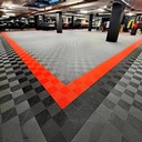 1.8cm Vinyl Flooring Exterior Kitchen School Drainage Leaking Car Wash Splice Grille Floor Mat
