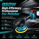 20V Cordless Variable Speed Electric Polishers Portable Kit Auto Body Waxing Equipment Floor Mirror Restoration Scrubber