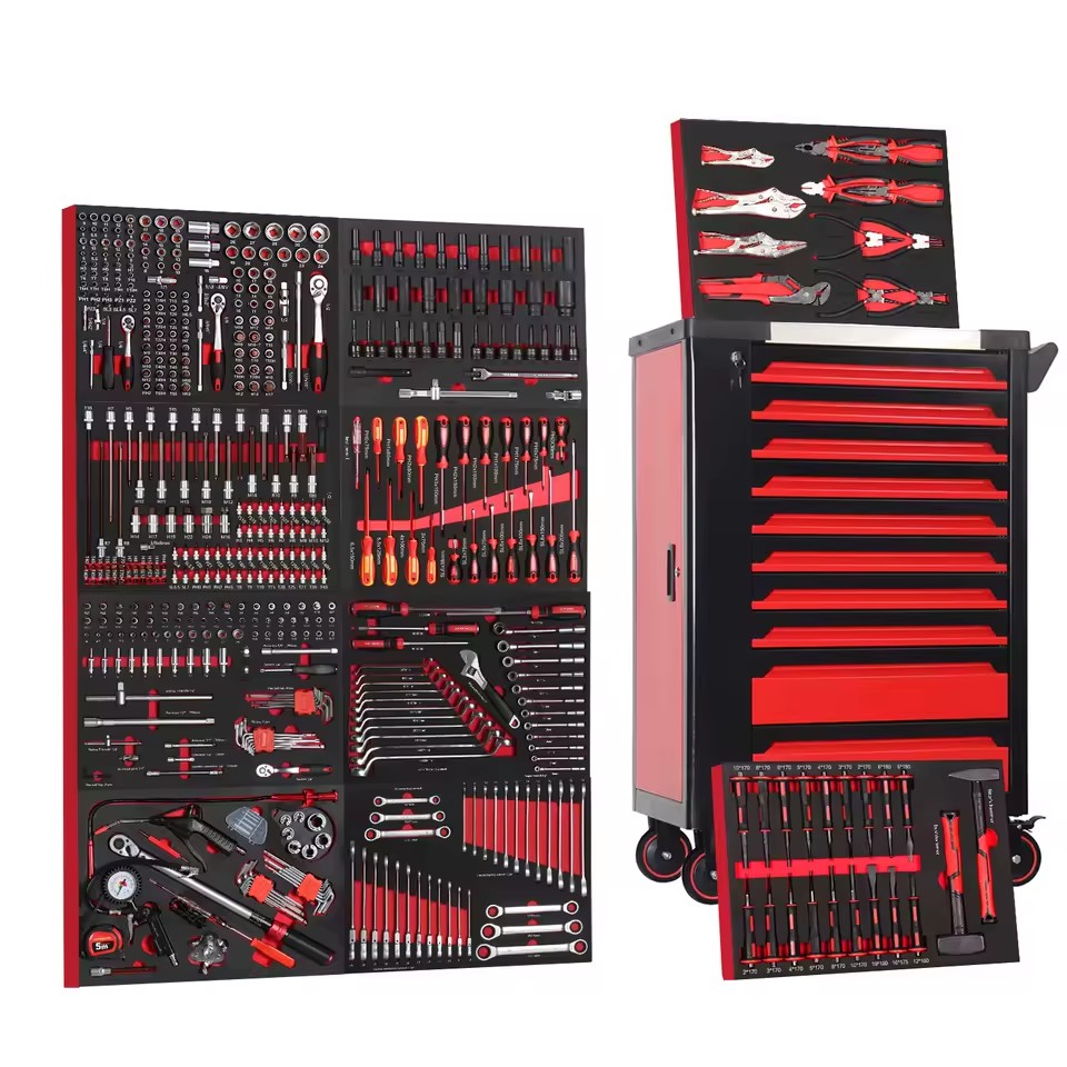 Professional 10 Drawers 532pcs Roller Tool Sets Box Storage Tool Trolley/ Chest/ Cabinet / Cart