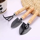 Gardening Shovel 3 Pcs Set Garden Backyard Tool Planting Shovel for Digging and Planting