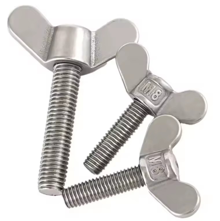 Manufacturer's Stainless Steel SS 304 316 316L Round Wing Butterfly Wing Head Welding Screw