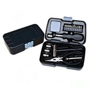 Mini Household Tool Kit 23 Pieces Includes Screwdriver Bits Combination Pliers Socket Wrenches for Home Office Use