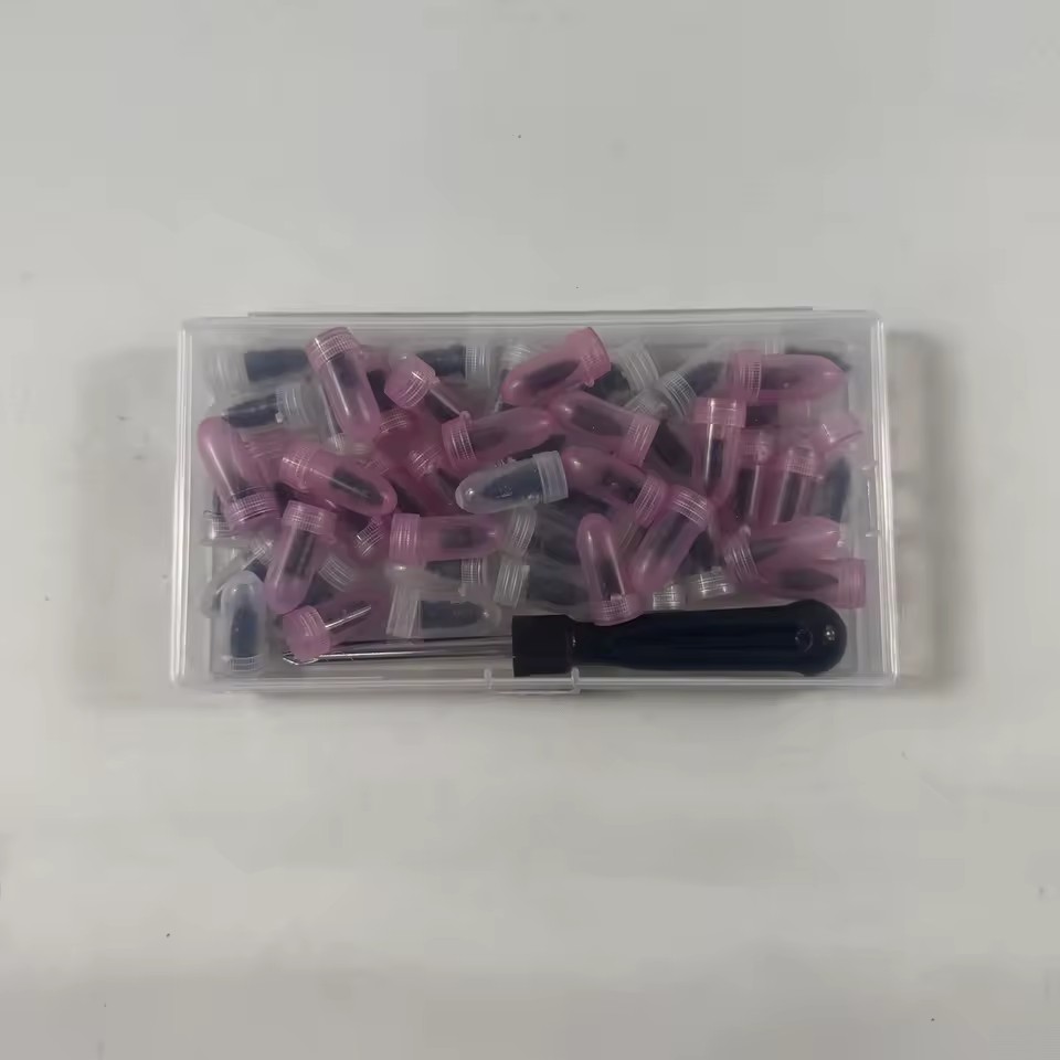 50PCS Hand Tool Vacuum Tire Repair Kit-Carbon Steel Spiral Screws Silicone Rubber Nails Fast Self-Service for Cars Trucks