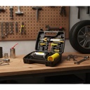 12-Piece Car Emergency Survival Kit with Air Compressor Black Case 1 Year Warranty for Roadside Assistance Safety Tools