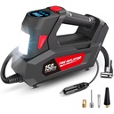 2025 Portable Car Air Pump High Power DC 12V Auto Tire Inflator with Digital Pressure Gauge ABS Material