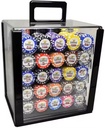Wholesale Morden Clear Acrylic Poker Chip Carrying Case Custom Logo Silk-Screen Printing Custom Size Chips Origin