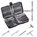 Cross-border Nickel Plated Magnetic Ratchet Screwdriver Set S2 Steel Batch 66-Piece Multifunctional