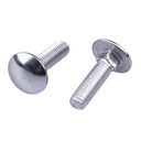 Custom OEM/ODM Wholesale Metric Plain Stainless Steel 304 316 Class 8.8 Passivated Square Neck Round Head Carriage Bolts