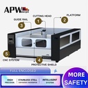 APW High Precision 5 Axis Abrasive Water Jet Cutting Machine for Servo Motor Pump 3D Bevel Cutter for Rock Slab Stainless