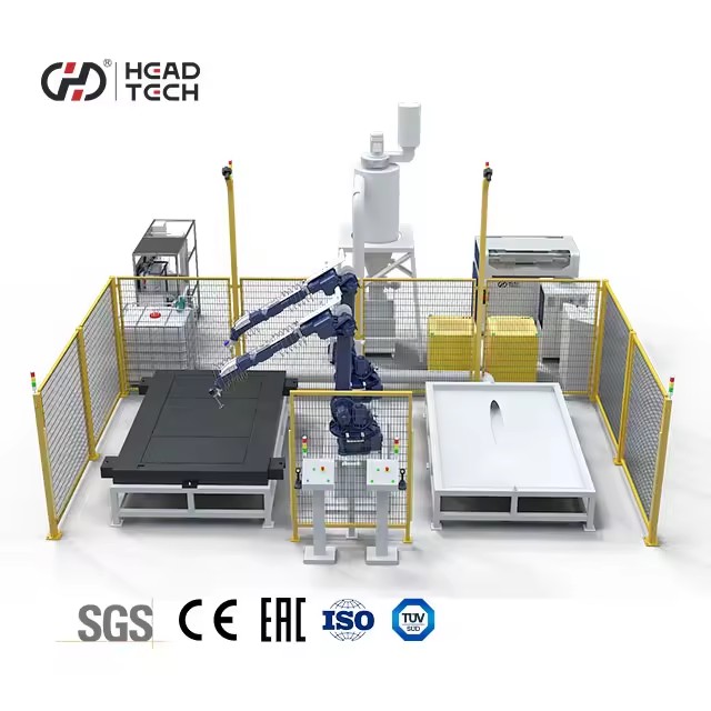 Fully Customized 6 Axis High Precision CNC Robotic Waterjet Cutting Machine