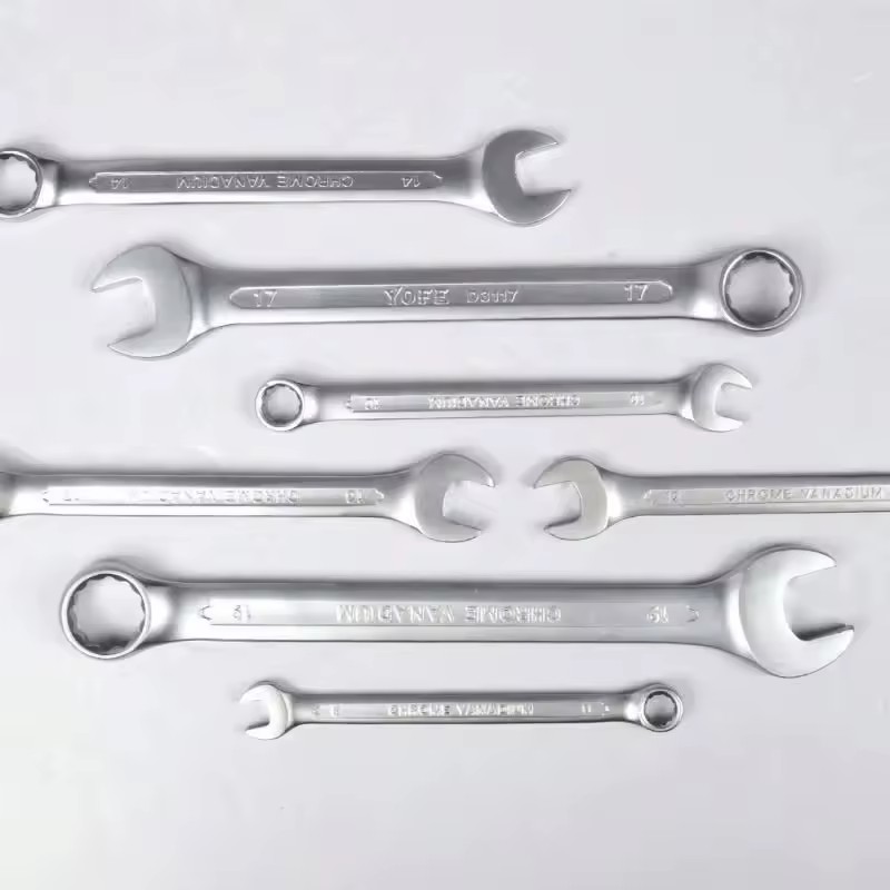 Hand Tools Combination Spanner Double Sided Ring Wrench Set Combination 10pcs Multi Size Wrenches