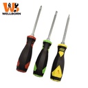 2-in-1 Reversible Screwdriver-Double Ended Magnetic Flat Head & Phillips (Slotted & Cross) Screwdriver Plastic Handle DIY