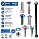 Spring Center Bolt Eccentric Pin Hole Counterweight Skateboard Aluminium Zinc Plating Titanium G37 Engine Bay Dress Tricycle