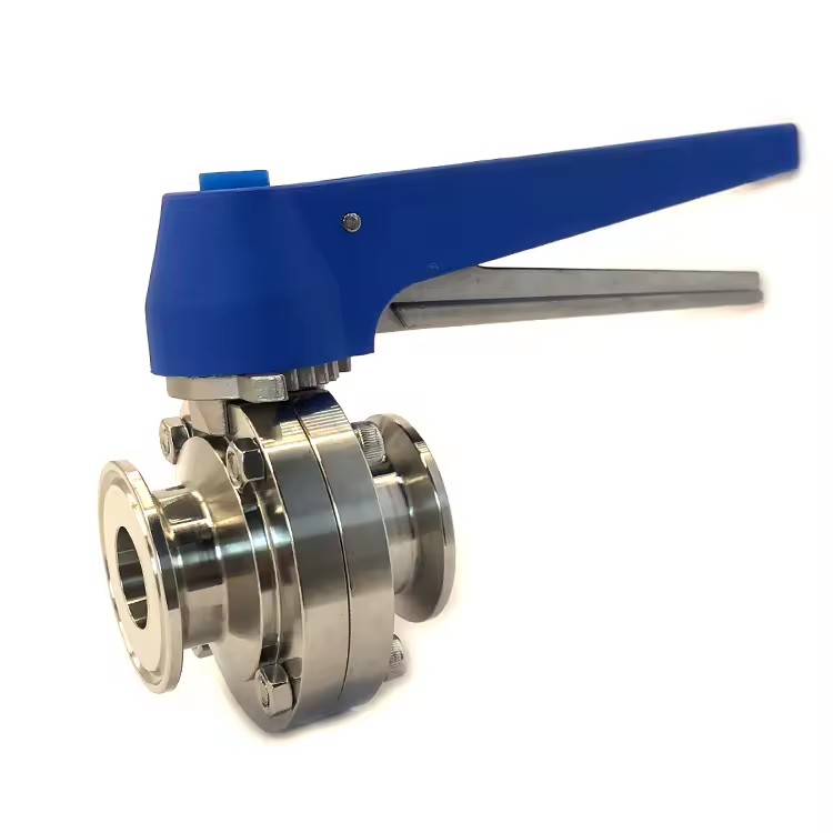 Stainless Steel 304 316l Price Trigger Handle Sanitary Weld Tri Clamp butterfly Valve
