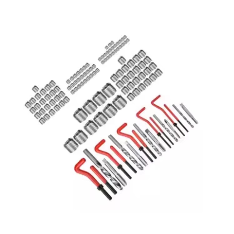 304 Stainless Steel Thread Insert Repair Tool Kit for Vehicle Repair Includes 25-Piece Installation Tools Taps Drills Sockets