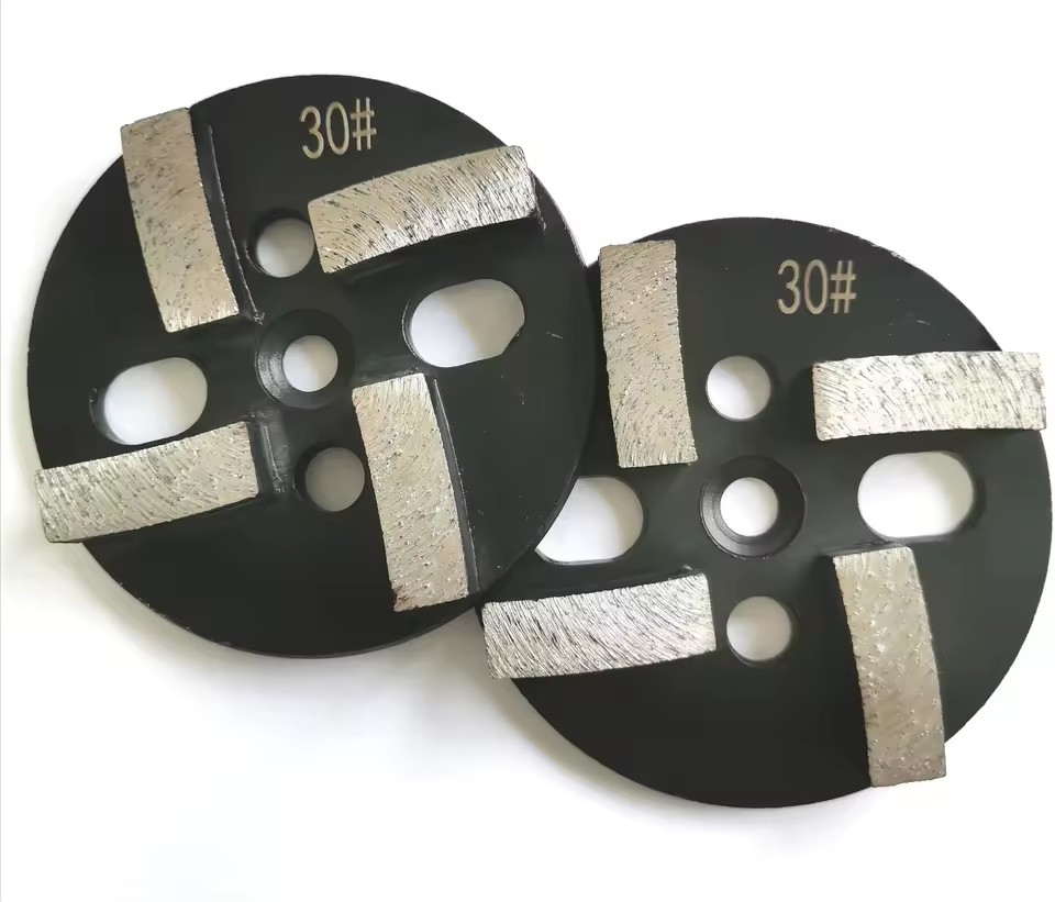 4Inch Diamond Four Segments Grinding Wheel for Stone Ceramic Concrete Floor Machine Grinding Metal Grinding Pads Factory