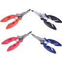 Wholesale QT014 Stainless Steel 12.5*5.5cm 43g Curved Fishing Cutting Scissors Fishing Pliers with Hook Remover