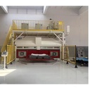 6-Axis Pure Waterjet Robotic Cutting System with Overhead Rotary Table for Automotive Interior Applications