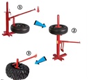 Portable Tire Changer Changing Machine Car Truck Motorcycle Manual Bead Breaker