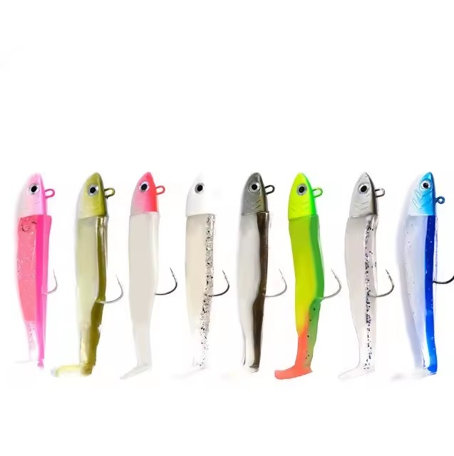 Soft Lead Head Fish Fishing Lures Artificial Swim Bait Jig Heads for River Lake Stream Slice