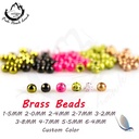 Wholesale Custom Color Brass Beads for Fly Tying Materials