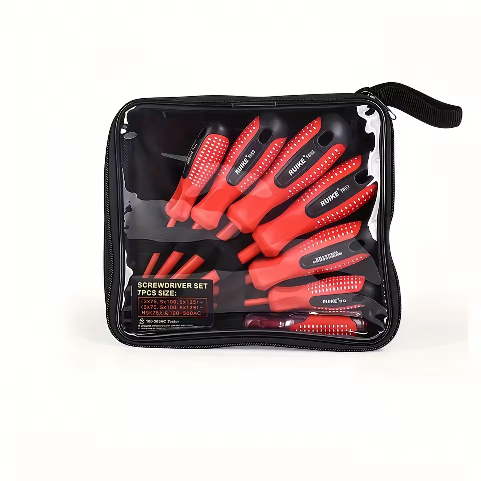 7-Piece Insulated Screwdriver Set with Stylus for Electrician & Household Combination Tool