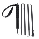 Self Defense Vintage 3-section Telescoping Foldable Carbon Nordic Walking Tungsten Steel Hiking Quick Lock 2.0 Adjustable Length