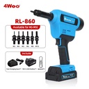 RL-860 Brushless Electric Riveting Tool Large Pulling Force Safe Reliable Lithium Battery Rivet Nut Gun M3-M10