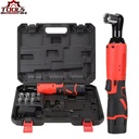 12V Cordless Electric 3/8'' Impact Wrench Brushless Ratchet Wrench Automotive Repair Lithium Battery 45N.M Ratchet Torque Wrench