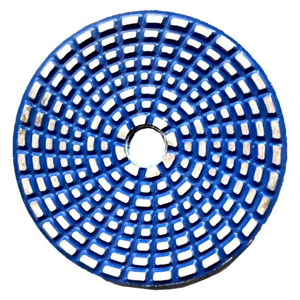 100mm Medium Hardness Sintered Polish Pucks Cylinder 4 Inch Flexible Metal Abrasive Polishing Pads for Concrete Stone Terrazzo