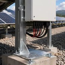 Solar Inverter Welded Mounting Bracket Hot Dip Galvanized Carbon Steel Support Frame