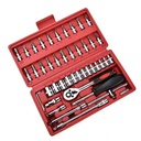 RYNEX Automobile Maintenance 46pcs Hand Tool Socket Wrench Set