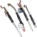 High Quality Dial Tire Inflator Gauge Flexible Rubber Hose 220 PSI Air Chuck Pneumatic