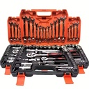 Chrome Vanadium Steel Manual Automotive Repair Tool Kit Durable Metric Ratchet Socket Wrench Hand-Power Source OEM Customizable