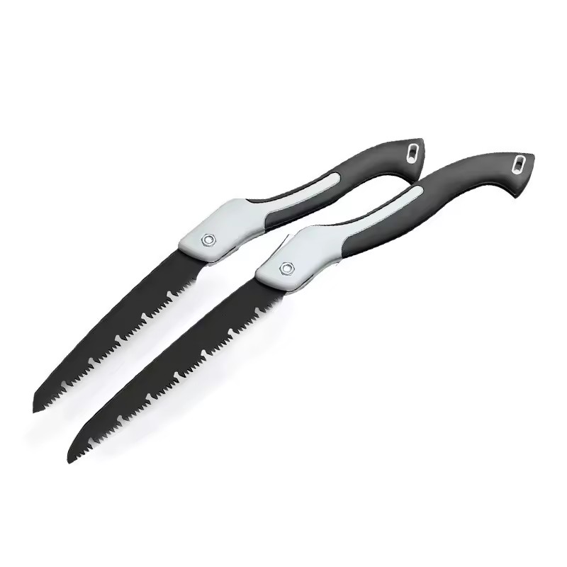 Handmade Woodworking Folding Saw-Carbon Steel Blade Ergonomic Plastic Handle 18-35cm Length for Home & Gardening Use