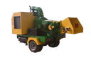 Portable Wood Chipper with Motor & Engine 22t/h Capacity 19-20mm Granularity High Productivity
