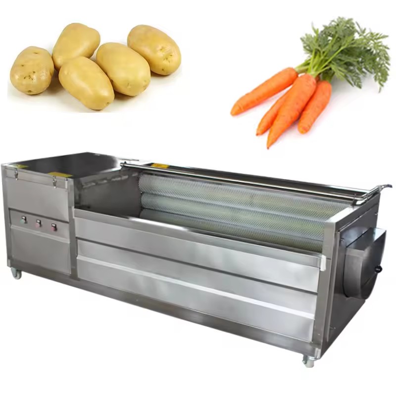 Hot Selling High Capacity Easy Operation Large Squeezing Fruits And Fruit Vegetables Washing Machine For Wholesales