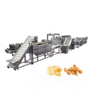 Snack Food Production Industrial Continuous Frying Line Energy Saving Consumption With Air Draining Oil Machine For Chips Twist