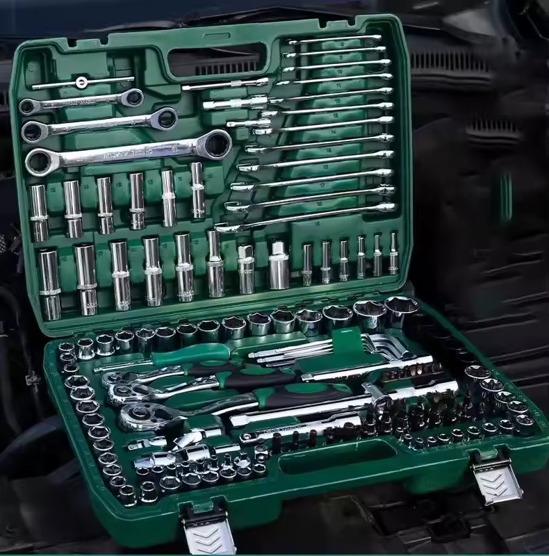 Customizable ODM Auto Repair Toolbox Industrial Cylinder Wrench Ratchet Set Multi-Functional Screwdriver Bit Combination for Car