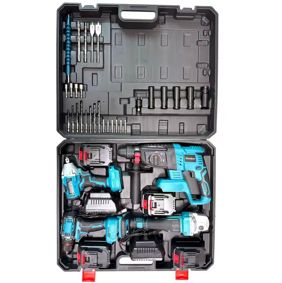 Premium Brushless Cordless Drill Power Tool Set, 21V 5 in 1 Combo Kit From Verified Supplier