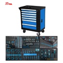 RTTOOL 368PCS TOOL CABINET 7DRAWERS HAND TOOLS SET Mechanic Box Trolley Metal Tool Set Caja De Herramientas