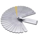 32 Blades Metric Feeler Gauge High Precision 0.04-0.88 Thickness Gages Gap Filler Feeler Gauges Measuring Tool Plug Feeler