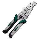 Multifunctional 18-in-1 Thickened Wire Stripper Folding Design Electricians Stainless-Steel Chromium-Vanadium Steel Live-Voltage