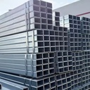 Hot-Dip Galvanized Structural Square Tubes for Door Window Curtain Wall, Q195 ERW Welded, GB Standard Thick Wall High Strength