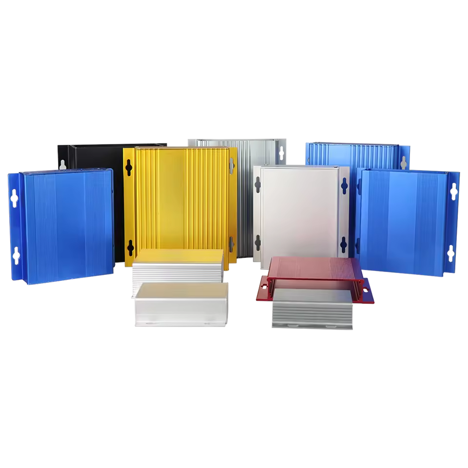 SZOMK AK-C-A02 OEM ODM Customized Wall Mounted Electronic Housing Extruded Aluminum Enclosures Metal Junction Box