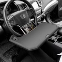 QY Multifunctional ABS Car Steering Wheel Table Universal Vehicle Steering Mount Laptop Stand with
